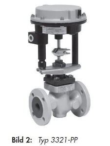 Picture of SAMSON Ventil Typ 3321 Typenblatt T 8111 / 8112, DN80, korrosionsfester Stahlguss, 2031405