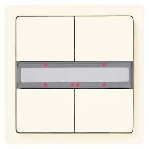 Picture of Siemens Taster 4-fach mit Status-LED, titanweiß, Art.Nr. : 5WG1287-2DB13