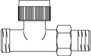 Picture of OVENTROP Thermostatventil „A“ DN 15, PN 10, Durchgang, G ¾ AG x R ½ AG, Art.Nr. : 1181197