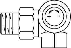 Picture of OVENTROP Thermostatventil „A“ DN 15, PN 10, Winkel-Eck rechts, Art.Nr. : 1181393