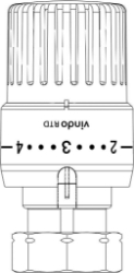 Picture of OVENTROP Thermostat „vindo RTD“ für RTD-Ventile der Fa. Danfoss, Art.Nr. : 1613066