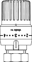 Picture of OVENTROP Thermostat „vindo TH“ 7-28 °C, 0 * 1-5, Flüssig-Fühler, weiß, Art.Nr. : 1013066