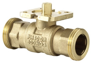 Picture of Sauter VKAA032F300 - Absperr-Kugelhahn mit Aussengewinde PN40 DN32 kvs=35