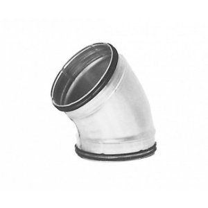 Picture of Lindab SAFE-Bogen gepresst - verzinkt DN 160, Typ: BU-V-160-45