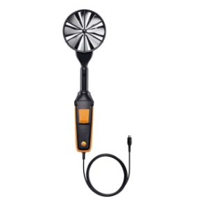 Picture of testo Zubehör - Hochpräzise Flügelrad-Sonde (Ø 100 mm, digital) - inkl. Temperatursensor, kabelgebunden - Art.-Nr.: 0635 9372