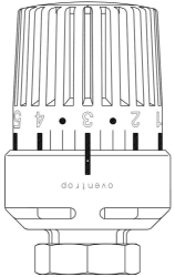 Picture of OVENTROP Thermostat „Uni LH“ 8-38 °C, 1-7, Flüssig-Fühler, weiß, Art.Nr. : 1011488