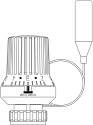 Picture of OVENTROP Thermostat „Uni XD“ 7-28 °C, 0 * 1-5, Fernfühler 2 m, weiß, Art.Nr. : 1011575
