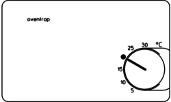Picture of OVENTROP Elektronischer Raumthermostat 24 V, für stetige Regelung (0-10 V), Art.Nr. : 1152151