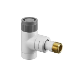 Picture of OVENTROP Thermostatventil "EQ" DN 15, Eck, weiß, mit "QA" Ventileinsatz, Art.Nr. : 1163562