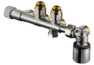 Picture of OVENTROP Anschlussarmatur"Multiblock TQ- RTL", Eck, Rp 1/2 AG, mit "Q-Tech", Art.Nr. : 1184076