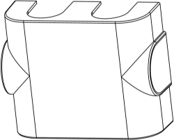 Picture of OVENTROP Design Abdeckung für „Multiblock TF“ verchromt, Art.Nr. : 1184093