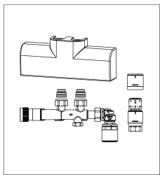 Picture of OVENTROP Anschluss-Set für Badheizkörper Multiblock T-RTL + "SH" weiß, Art.Nr. : 1184188