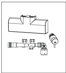 Picture of OVENTROP Anschluss-Set für Badheizkörper Multiblock T-RTL + pinox weiß, Art.Nr. : 1184189