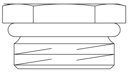Picture of OVENTROP Stopfbuchsschraube für alle Ventile außer „AV 6 / RFV 6 / ADV 6 / GH / GD“, SW 14, Art.Nr. : 1017501