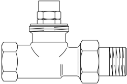 Picture of OVENTROP Rücklauftemperaturbegrenzer DN 10, PN10, Rücklauf-Durchgangsventil, Art.Nr. : 1024463