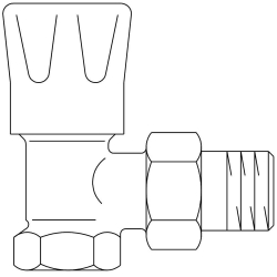 Picture of OVENTROP Handregulierventil „HRV“ DN 10, PN 10, Eck, verkürztes Baumaß, Art.Nr. : 1194503