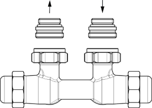 Picture of OVENTROP Multiflex FQ Verschraubung für G 1/2 IG, Eck rechts, G 1/2 AG x 3/4 AG, Art.Nr. : 1015875