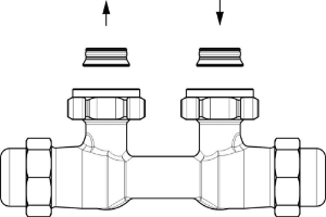 Picture of OVENTROP Multiflex FQ Verschraubung für G 3/4 AG, Eck rechts, G 3/4 ÜM x 3/4 AG, Art.Nr. : 1015805