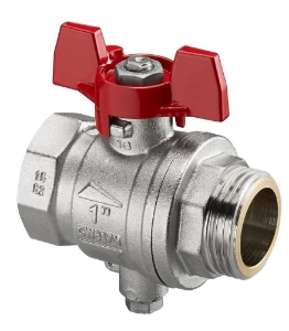 Picture of OVENTROP Kugelhahn DN 25, mit Temperaturfühleranschluss, Art.Nr. : 1406708