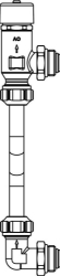 Picture of OVENTROP Überströmeinrichtung für „Multdis SF/SFB“ Edelstahl-Verteiler, Art.Nr. : 1404790