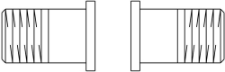 Picture of OVENTROP Tüllenanschluss-Set für „Hycocon/Hydrocontrol/Hydromat“ Set 7 = 2 Tüllen mit AG, R ½ für Ventil DN 15, Art.Nr. : 1061492