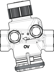 Picture of OVENTROP Regulierventil „Cocon QTZ“ ohne Messventile DN 25, PN 25, 300-2000 l/h, Art.Nr. : 1147308