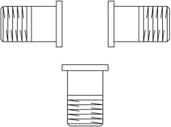 Picture of OVENTROP Zubehörset für Dreiwegeventile „Tri-D TR/Tri-M TR/Tri-CTR“ für Ventil DN 50, 3 Gewindetüllen R 2, Art.Nr. : 1130298