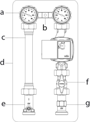 Picture of OVENTROP Kesselanbindesystem „Regumat S-180“ DN 25 ohne Pumpe, mit PKH, Universaldämmung, Art.Nr. : 1357070