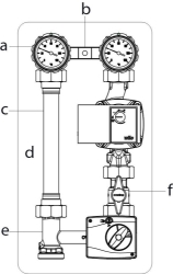 Picture of OVENTROP Kesselanbindesystem „Regumat M3-180“ DN 25 ohne Pumpe, mit PKH, mit Universalwärmedämmung, Art.Nr. : 1357270