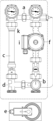 Picture of OVENTROP Kesselanbindesystem „Regumat F-180“ DN 25 mit Wilo Pico 25 / 1-6, Universalisolierung, Art.Nr. : 1354276