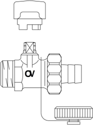 Picture of OVENTROP KFE-Kugelhahn, Rotguss DN 15, G  1/2 AG, PN16, Art.Nr. : 1032404