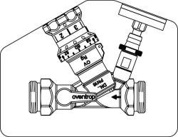 Picture of OVENTROP Thermostatventil „Aquastrom VT“ beiderseits AG, DN 15, mit Isolierung, Art.Nr. : 4206704