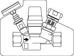 Picture of OVENTROP Thermostatventil „Aquastrom T plus“ beiderseits IG, DN 20, mit Isolierung, Art.Nr. : 4205506