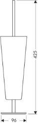 Picture of AXOR Starck WC Bürstenhalter Standversion, Art.Nr. 40840000
