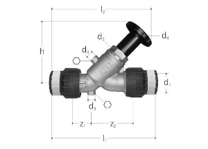 Bild von JRG Schrägsitzventil LegioStop, PN 10, 20mm, DN15 - Art.Nr. : 5222.020