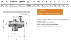 Picture of JRGUMAT Thermomischer PN10, DN40, 55°C - Art.Nr. : 3400.956