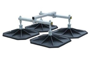 Picture of Big Foot Systems BIG FOOT REGELBARE HD CUBE FUß 600x600 MM / FRAME 360x710x800 MM , alte Kode : LAC-737, Art.Nr. :BFS-4601-000