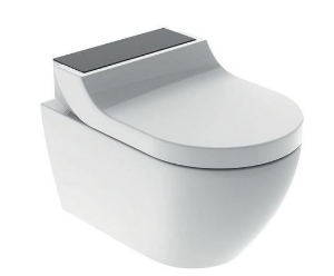 Picture of Geberit Schweiz - Dusch WC Komplettanlage GEBERIT AquaClean Tuma Comfort Art.: 146.290.SJ.1 wandhängend Glas schwarz mit CH Garantie