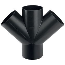 Picture of  Geberit PE Abzweig 45° zweifach,  DN:100 / 100, d[mm]:110, d1[mm]:110 , Art.Nr. : 367.235.16.1