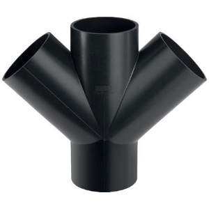 Picture of  Geberit PE Abzweig 45° zweifach,  DN:100 / 100, d[mm]:110, d1[mm]:110 , Art.Nr. : 367.235.16.1