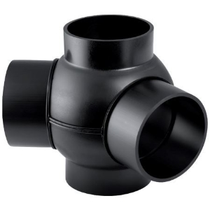 Picture of Geberit PE Kugelabzweig 88.5° zweifach,  DN:150 / 100, d[mm]:160, d1[mm]:110 , Art.Nr. : 369.385.16.1