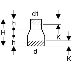 Picture of Geberit PE Reduktion zentrisch 10 Stk ,  DN:90 / 40, d[mm]:90, d1[mm]:40 , Art.Nr. : 366.559.16.1