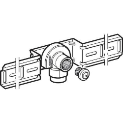 Picture of Geberit Anschlusswinkel 90° vormontiert, einfach, mit Adapter MeplaFix, DN 15, d MF20 mm, Art.-Nr. 632.851.00.1