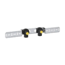 Picture of Geberit Anschlusswinkel 90° vormontiert, zweifach, mit Adapter MeplaFix, DN 15, d MF20 mm, Art.-Nr. 632.855.00.1