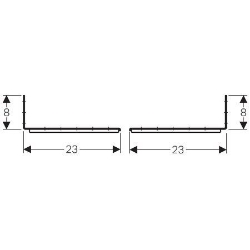 Picture of Geberit Duofix Befestigungsset für Ständerabstand 50–57.5 cm, Art.Nr. : 111.869.00.1