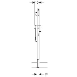 Picture of Geberit Duofix Element für Waschmaschine, 112 cm, Wandarmatur Aufputz, mit Unterputzsiphon, Art.Nr. : 111.773.00.1