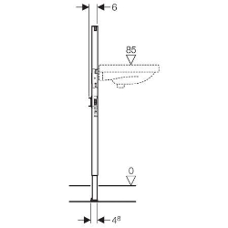 Picture of Geberit Duofix Element für Waschtisch, 112 cm, Standarmatur, Art.Nr. : 111.426.00.1