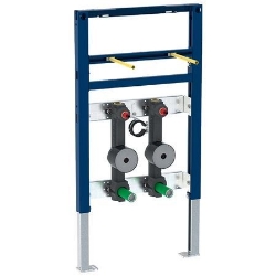 Picture of Geberit Duofix Element für Waschtisch, 82–98 cm, Standarmatur, mit zwei Wasserzählerstrecken, Unterputzabsperrventil JRG LegioStop® und Anschluss-T-Stück, Art.Nr. : 111.573.00.1