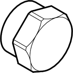 Picture of Geberit Kappe mit Innengewinde, DN 20, Rp 3/4 ", Art.-Nr. 602.482.00.1
