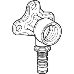 Picture of Geberit Mepla Anschlusswinkel 90°, DN 15, d 20 mm, Art.-Nr. 602.289.00.5